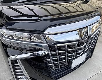 アルファード 30系後期 フロント グリルカバー エアロ メッキ ガーニッシュ トヨタ アルファード 30系 35系 後期 フロント グリルカバー