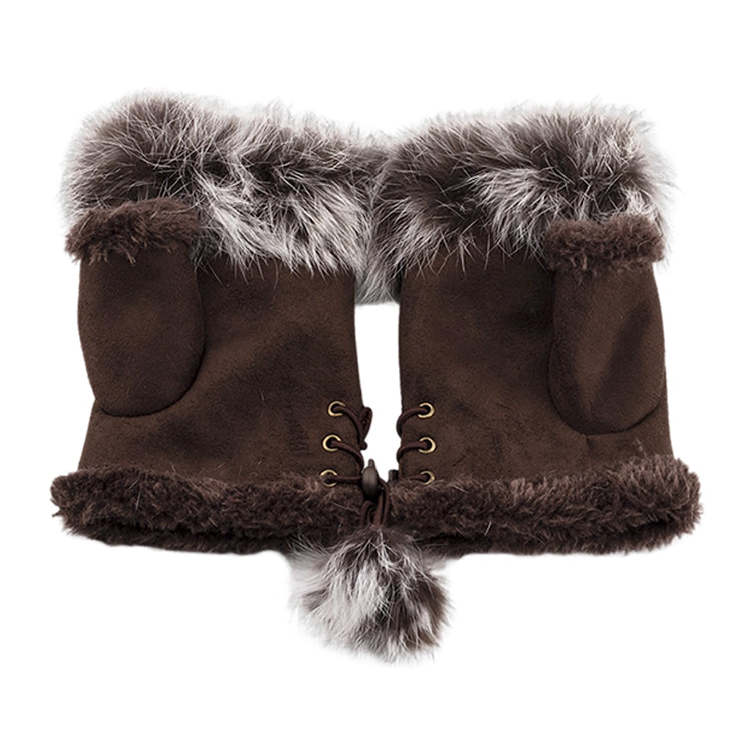 MEMOFYND 1 Pair Of Finger-Disguised Gloves, Warm Gloves, Furry Gloves, Cute Women'S Gloves, Winter Gloves