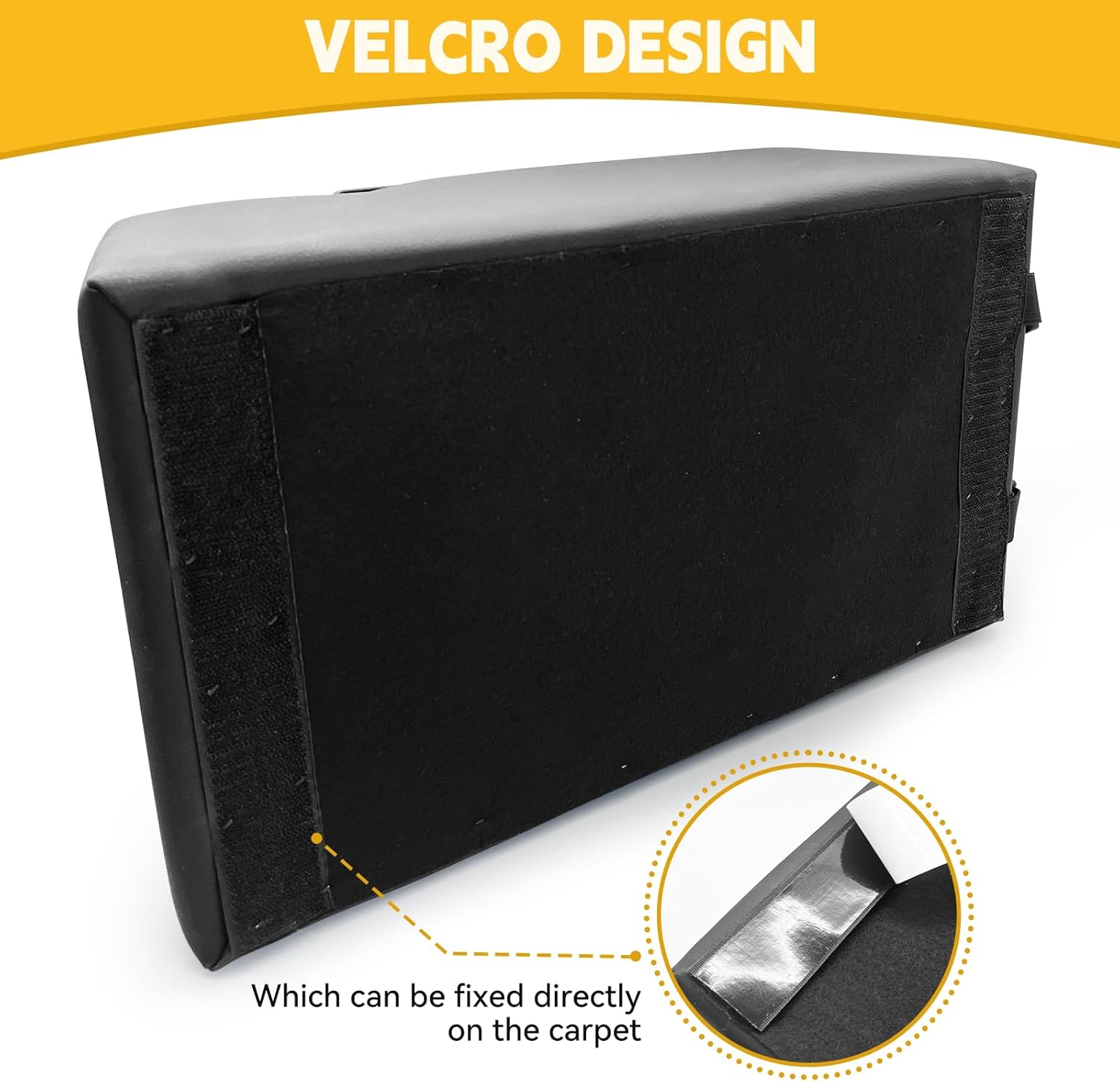 Universal Truck Seat Organizer with Armrest & Padded Lid, Black Storage Box for Car Organization, 2 Cup Holders, Heavy-Duty Non-Slip Base for SUV Pickup Truck