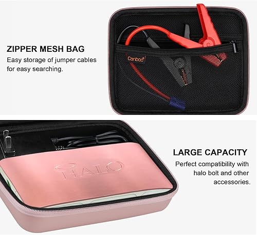 Miniatura 4 de Canboc Estuche de transporte para Halo Bolt 588305772044400ACDC Max 55500 mWh portátil arrancador de coche, cargador de teléfono portátil, soporte