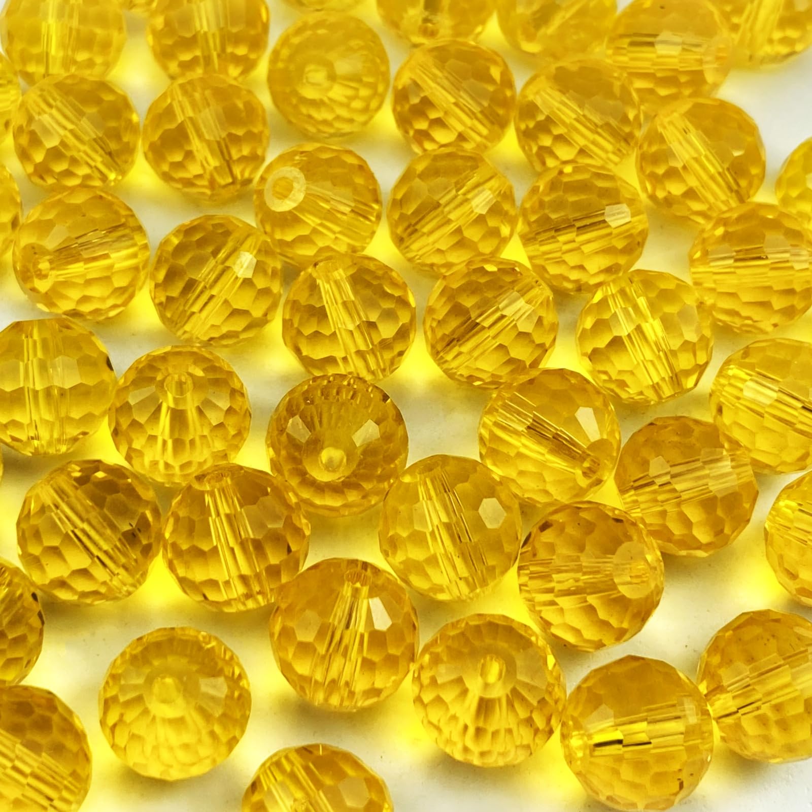 FASHEWELRY 500 perline sfaccettate in vetro elettroplaccato a rondelle, 8x6 mm, perline rotonde di cristallo per la creazione di gioielli fai-da-te, collane, bracciali