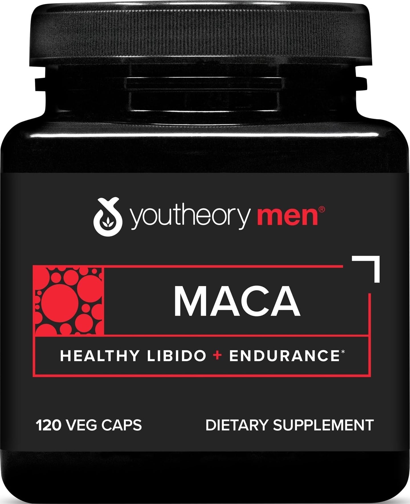 Youtheory Men's Maca, 120 Vegetable Capsules, 30-Day Supply 120 Count (Pack of 1)
