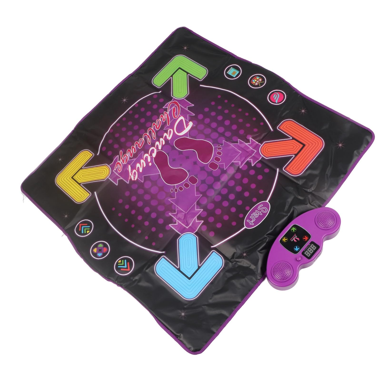Alfombra de Baile electrónica para niños, Juguete, 4 Modos de Juego, Ajustable, música integrada, Almohadilla de Suelo Antideslizante para niños, Adultos, diversión Familiar, (Brillo)