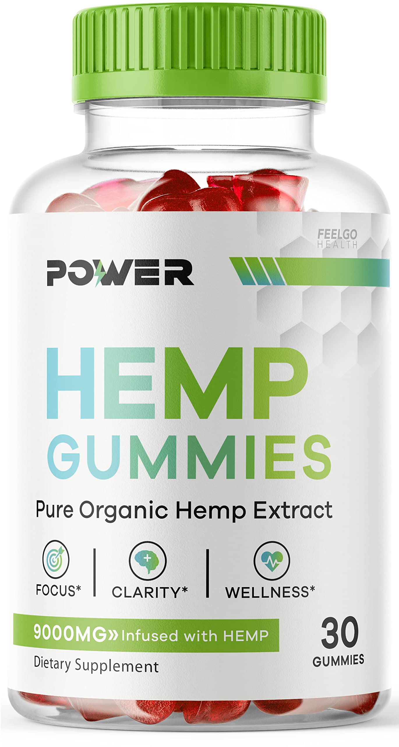 feelgo Power Hemp - Power Hemp Gummies, Power Gummies, Power Hemp Gummy Bears, Hemp Power Gummies, Power Gummies Vitamins, for 30 Days.