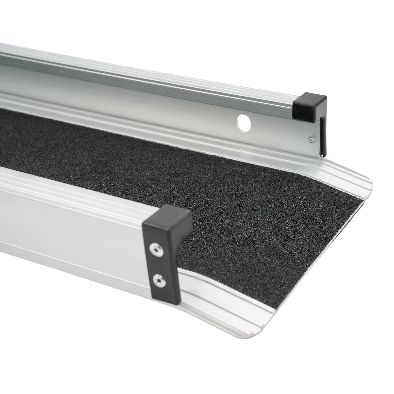 Rampas telescópicas para sillas de ruedas, 2 unidades, aleación de aluminio, rampas para silla de ruedas con bolsa de almacenamiento, rampa de aluminio para silla de ruedas, rampa de acceso de hasta