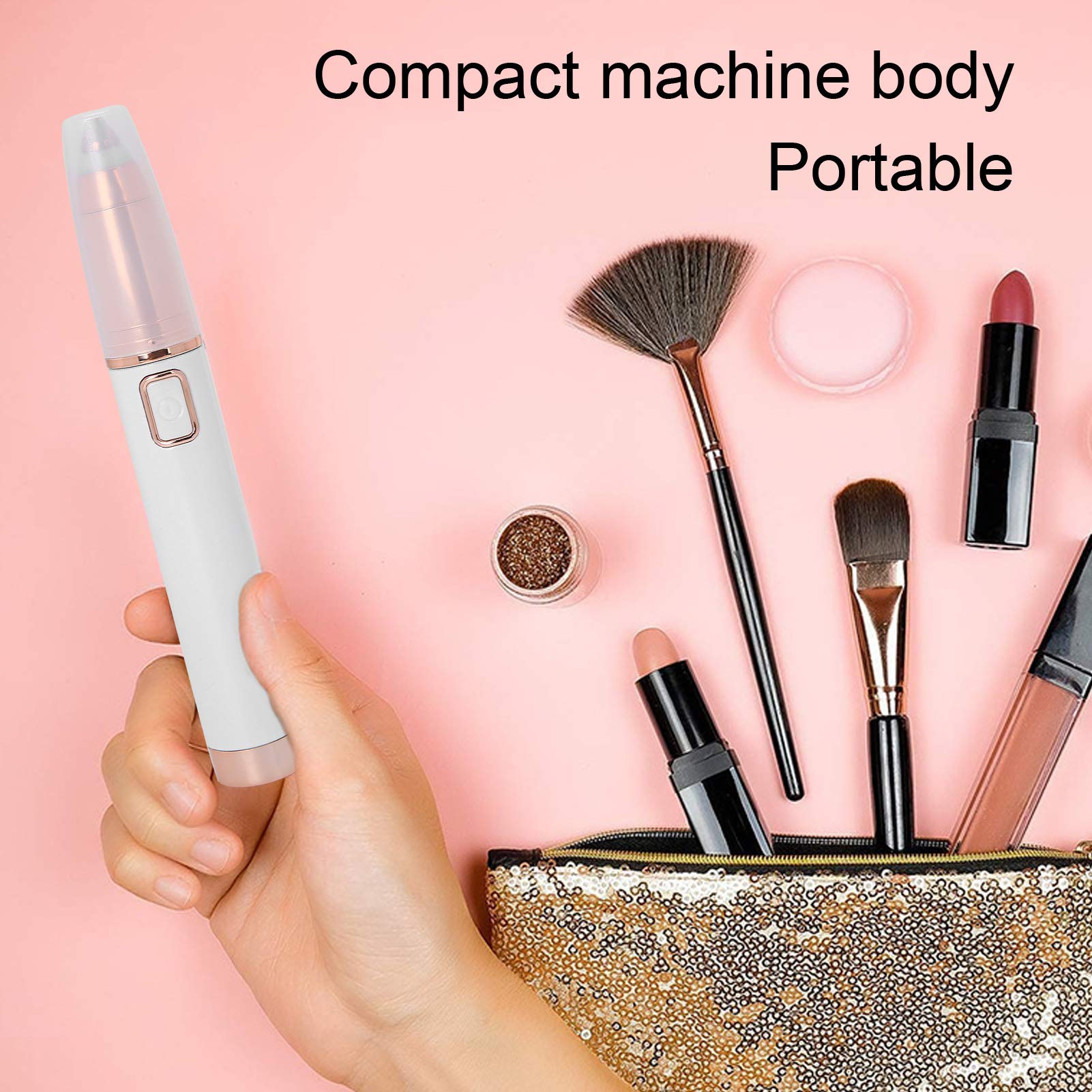 Rasoio elettrico per sopracciglia - Rimozione professionale portatile senza fili - Massima precisione nella definizione - Facile utilizzare - Design ergonomico per controllo ottimale