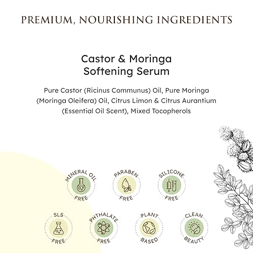 Miniatura 8 de Qhemet Biologics L.O.C. Method Collection para cabello de alta porosidad, incluye ghee desenredante de árbol de cacao, suero suavizante de ricino y