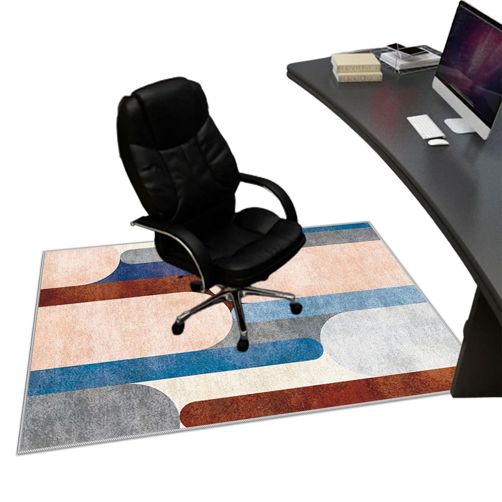 90 x 140 cm Alfombra para Silla de Oficina para Suelos Duros Parquet Laminado y Azulejos Alfombra Gaming Suelo, Alfombrilla Protector Suelo Silla Ruedas, Alfombras de Escritorio