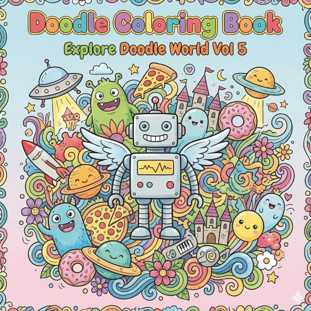 Explore Doodle World Vol. 5: Doodle Coloring Book