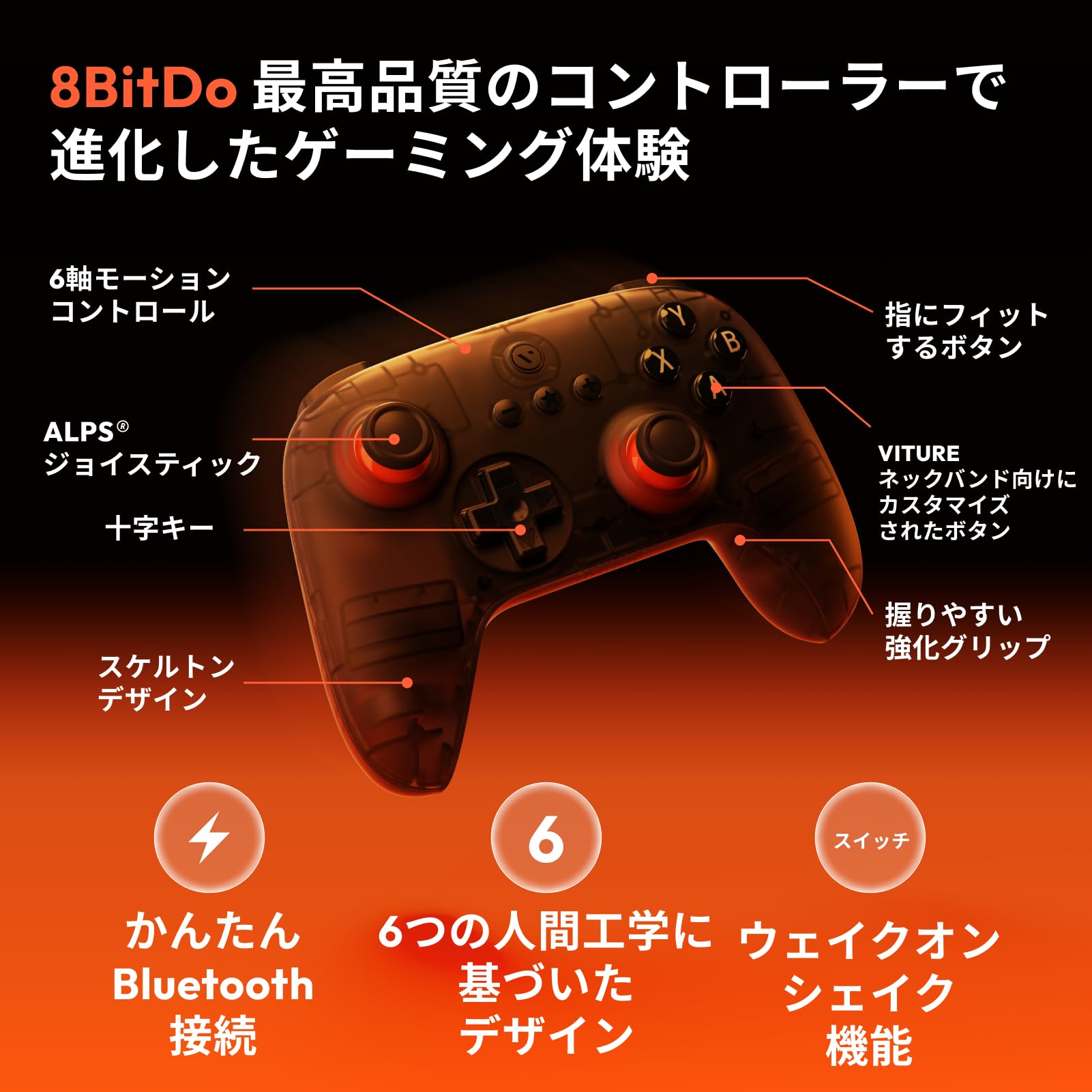 Amazon.co.jp: 【正規販売店】VITURE×8BitDo 限定コラボモデル 