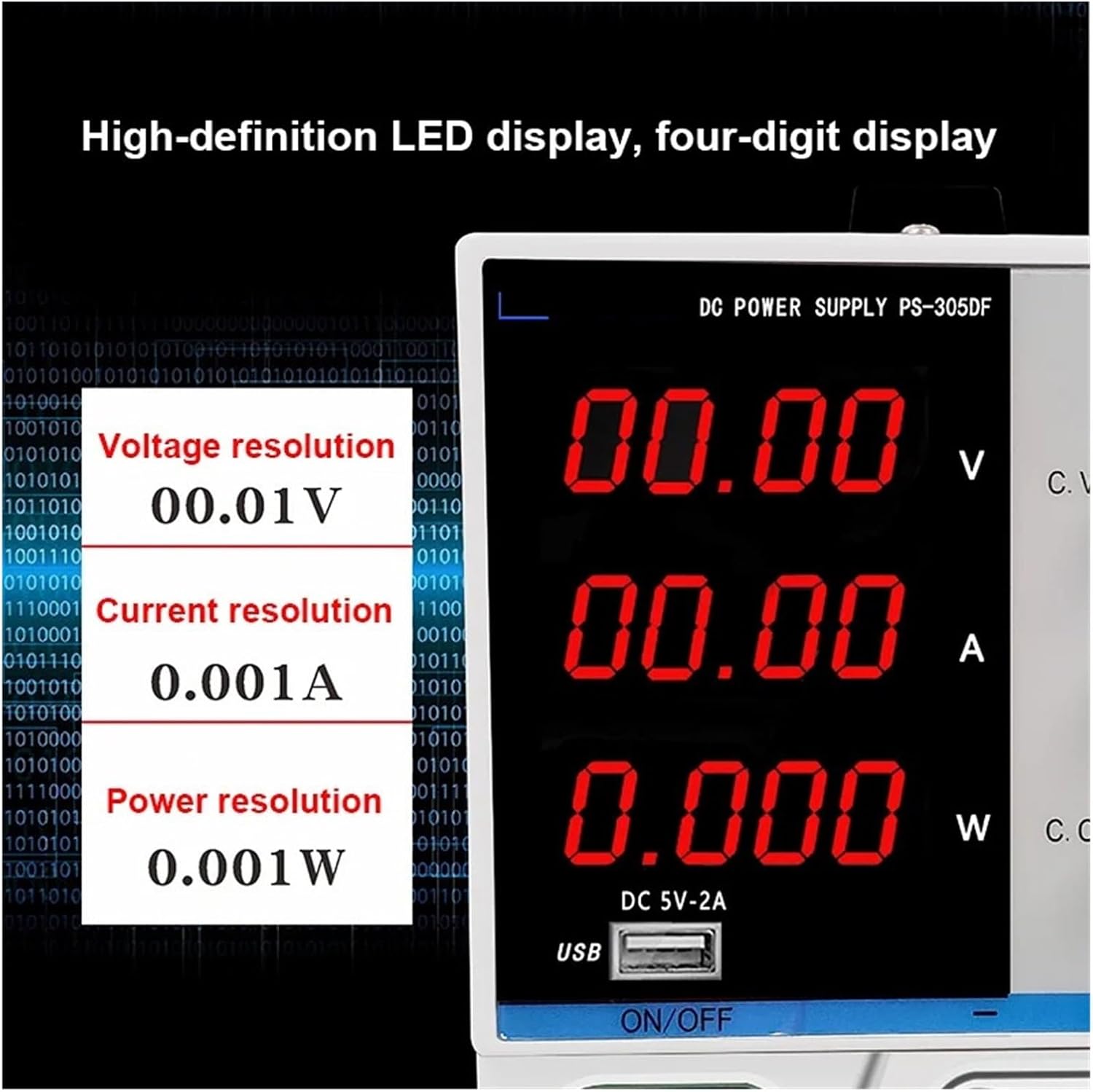 Laboratory Power Supplies PS-3010DF DC Power Supply 30V 10A Digital Voltage Regulator(220V,PS-3010DF 30V 10A)