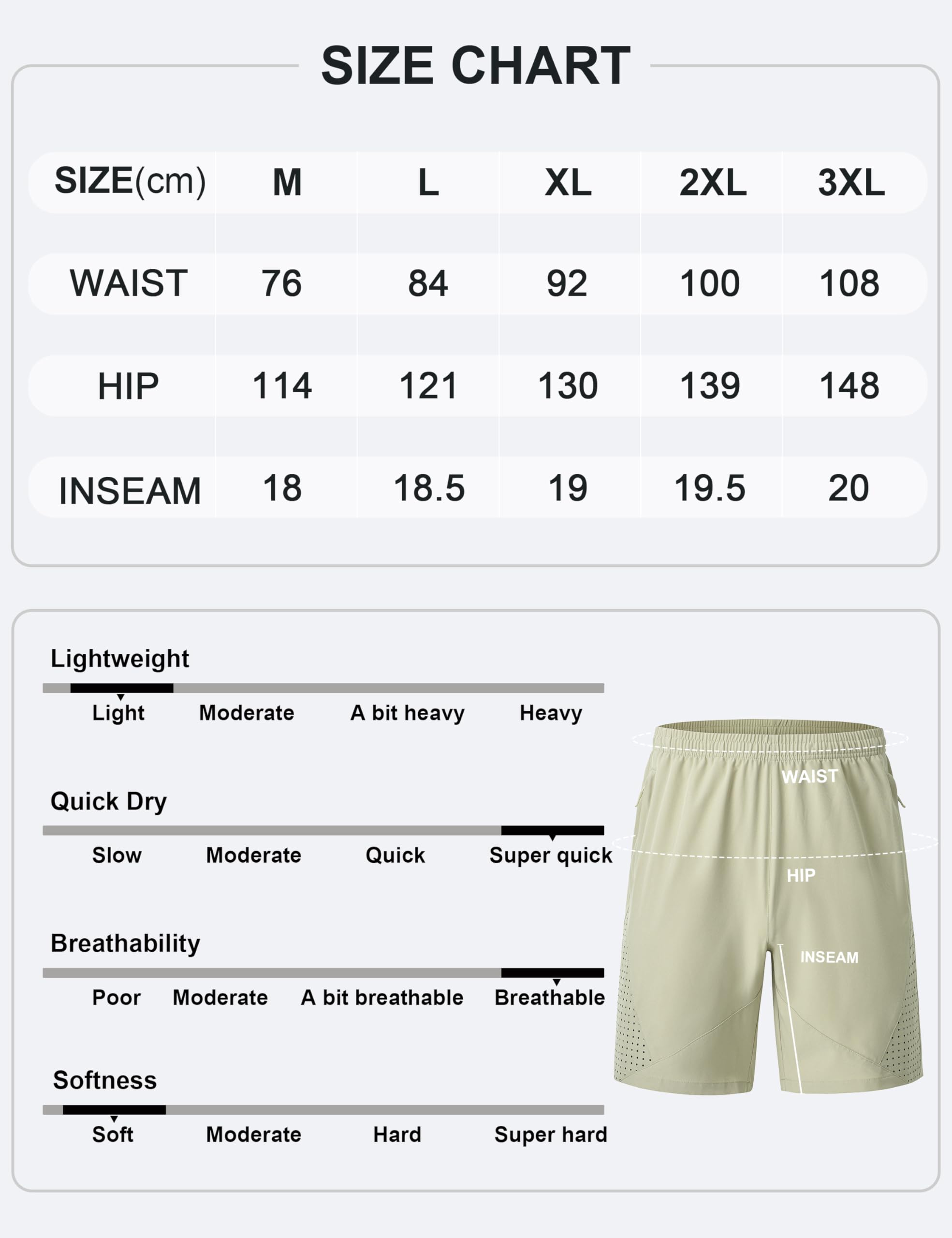 MoFiz Shorts Hombre Pantalones Cortos Deportivos Ligero Running Pantalón Corto de Secado Rápido Entrenamiento Jogger con Bolsillos de Cremallera