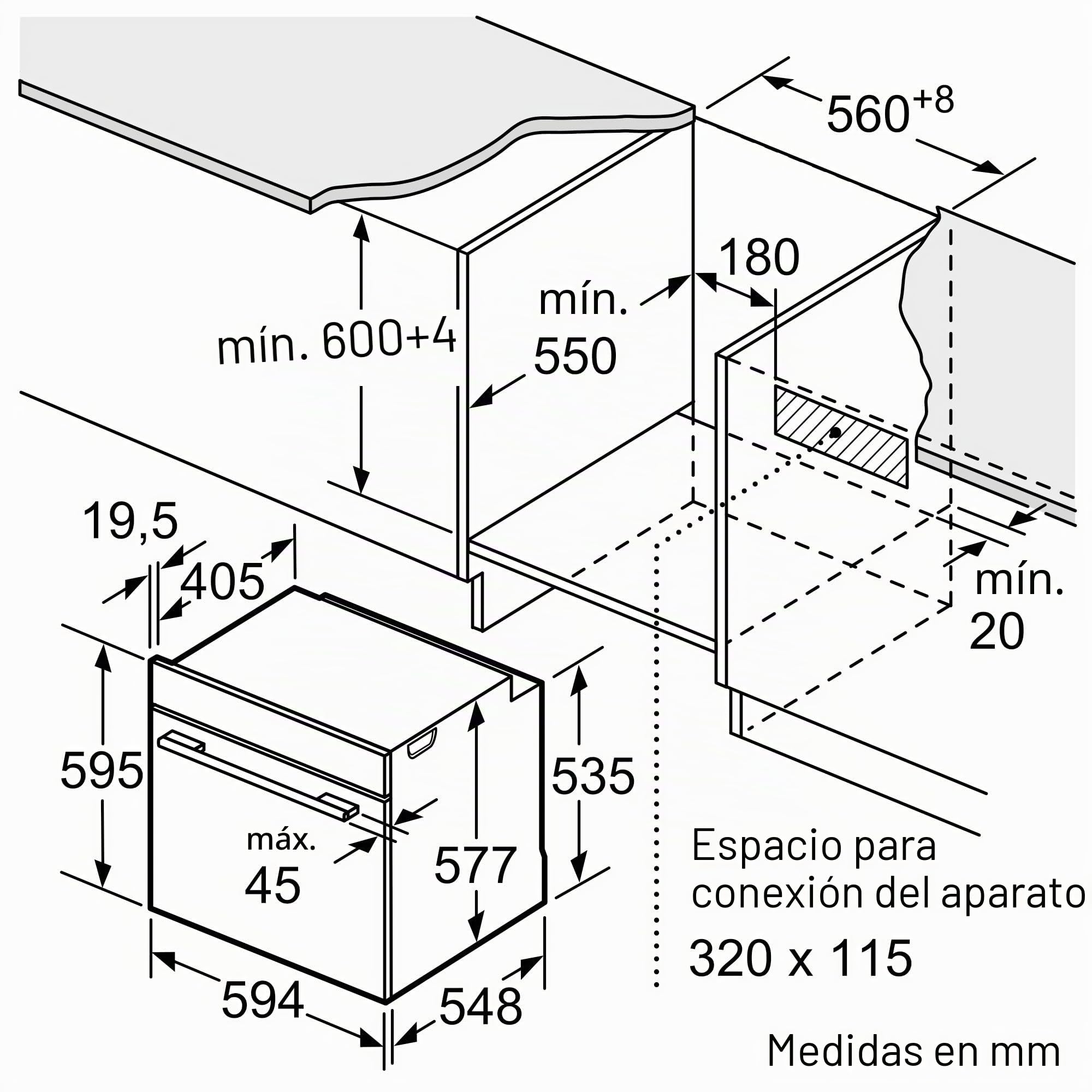 Bosch HSG7584B1Series 8, horno de vapor empotrado inteligente, 60 x 60 cm, depósito de agua de 1 l, anillo de control digital, pantalla táctil TFT Pro, sensor de vapor perfecto, función de vapor Plus