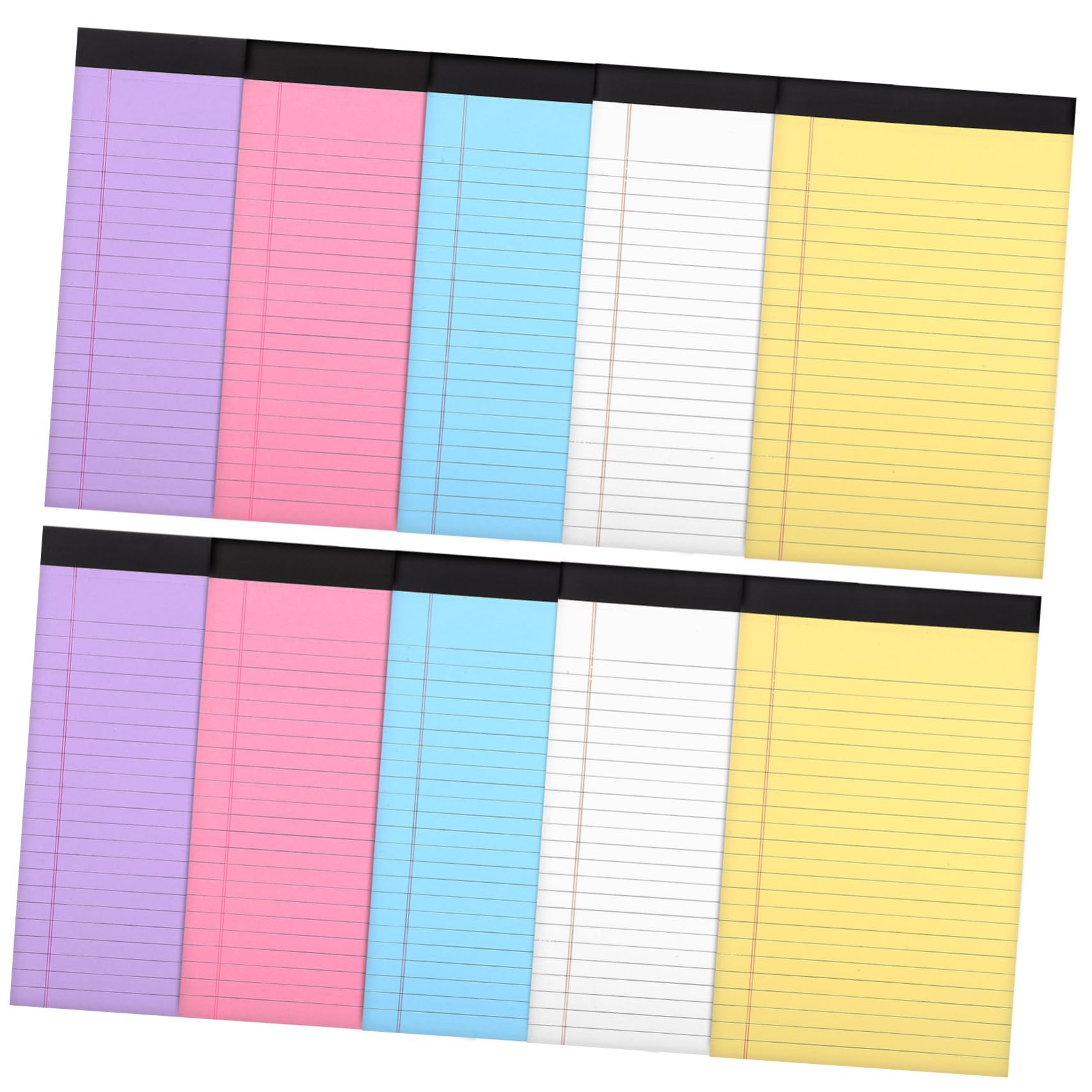 STOBOK Bloc-notes de Bureau A5 Lot de 10, Papier Ligné à Écrire