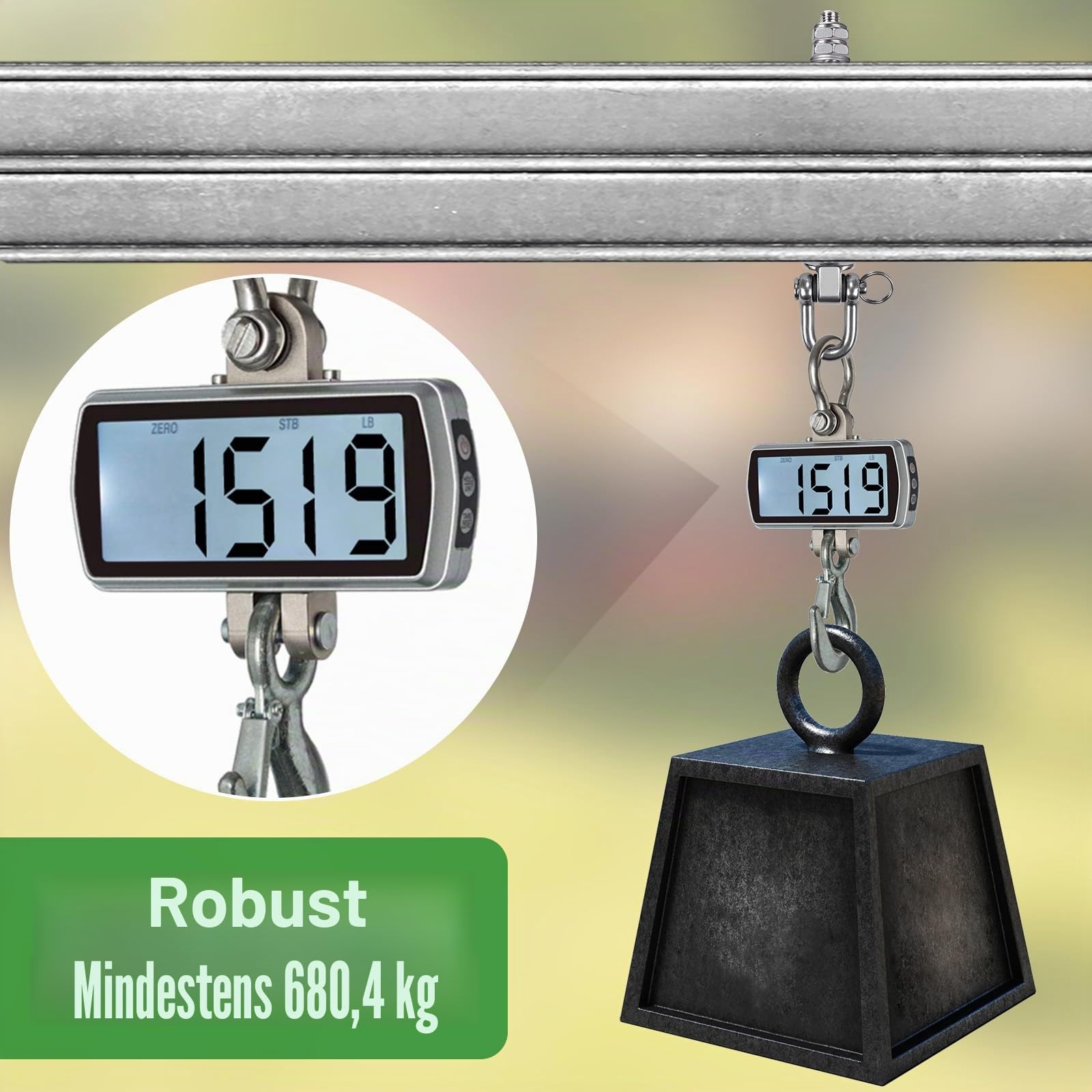 SELEWARE Robuste Edelstahl-Schaukelaufhänger mit Kugellagern (4er-Set), Schaukelschrauben M10 x 22,9 cm, 816,5 kg Kapazität für Holz- und Stahlbalken, Yoga-Hängematte, Veranda-Schaukel