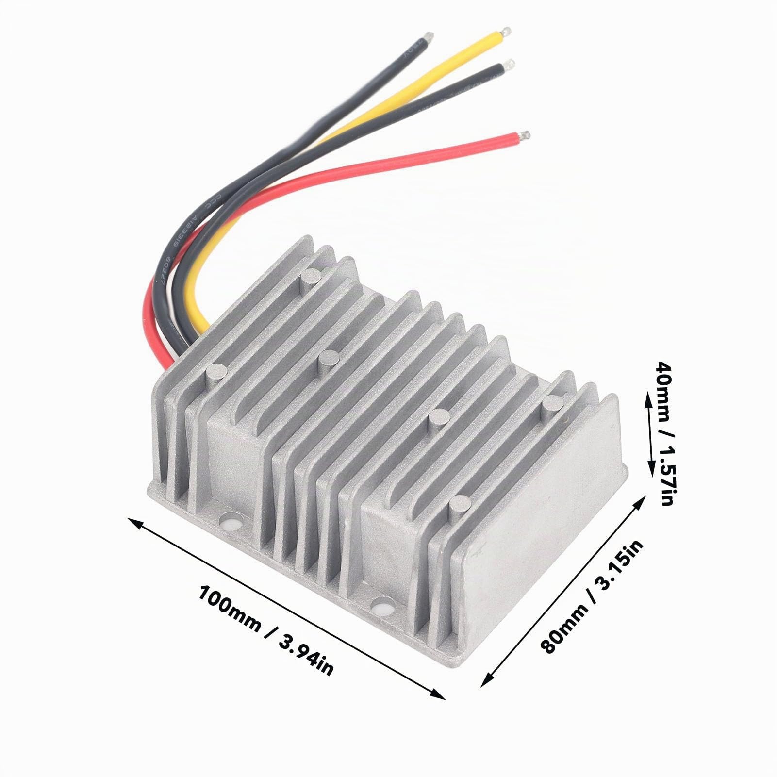 Transformador Elevador, Convertidor Elevador de 12 V a 36 V, Regulador de Voltaje Impermeable de 540 W con Múltiples Funciones de Protección, para Vehículos, Sistemas de