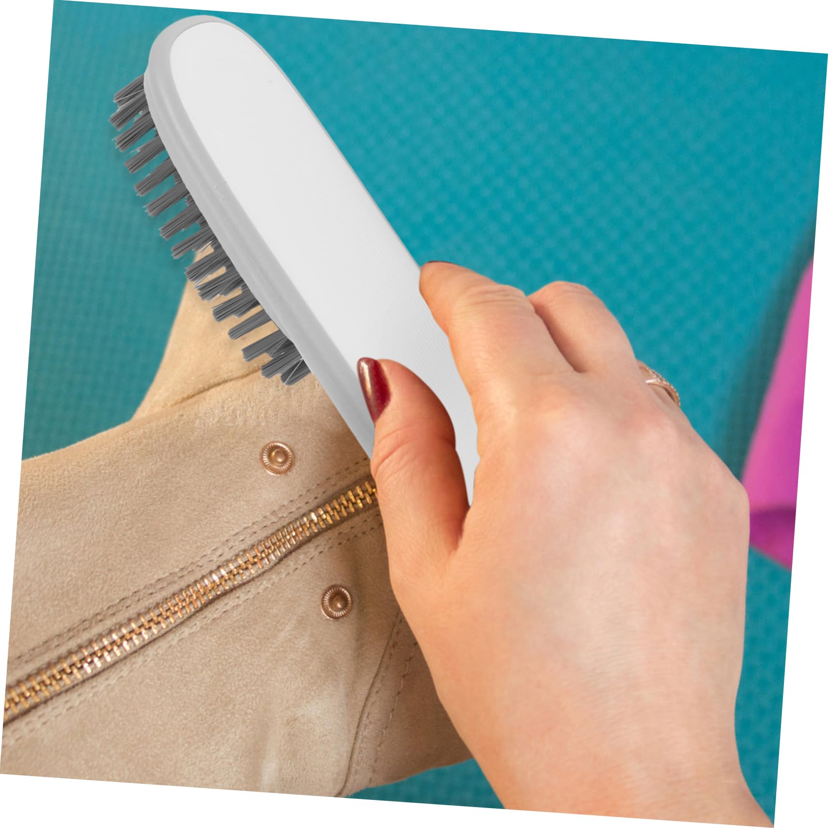 Hemobllo Cepillo Adecuado para Limpieza Delicada de Limpieza Doméstico Cerdas Suaves de Nylon y Mango Ergonómico de Abs para Lavado de Ropa y Zapatos en Bañeras y Prendas