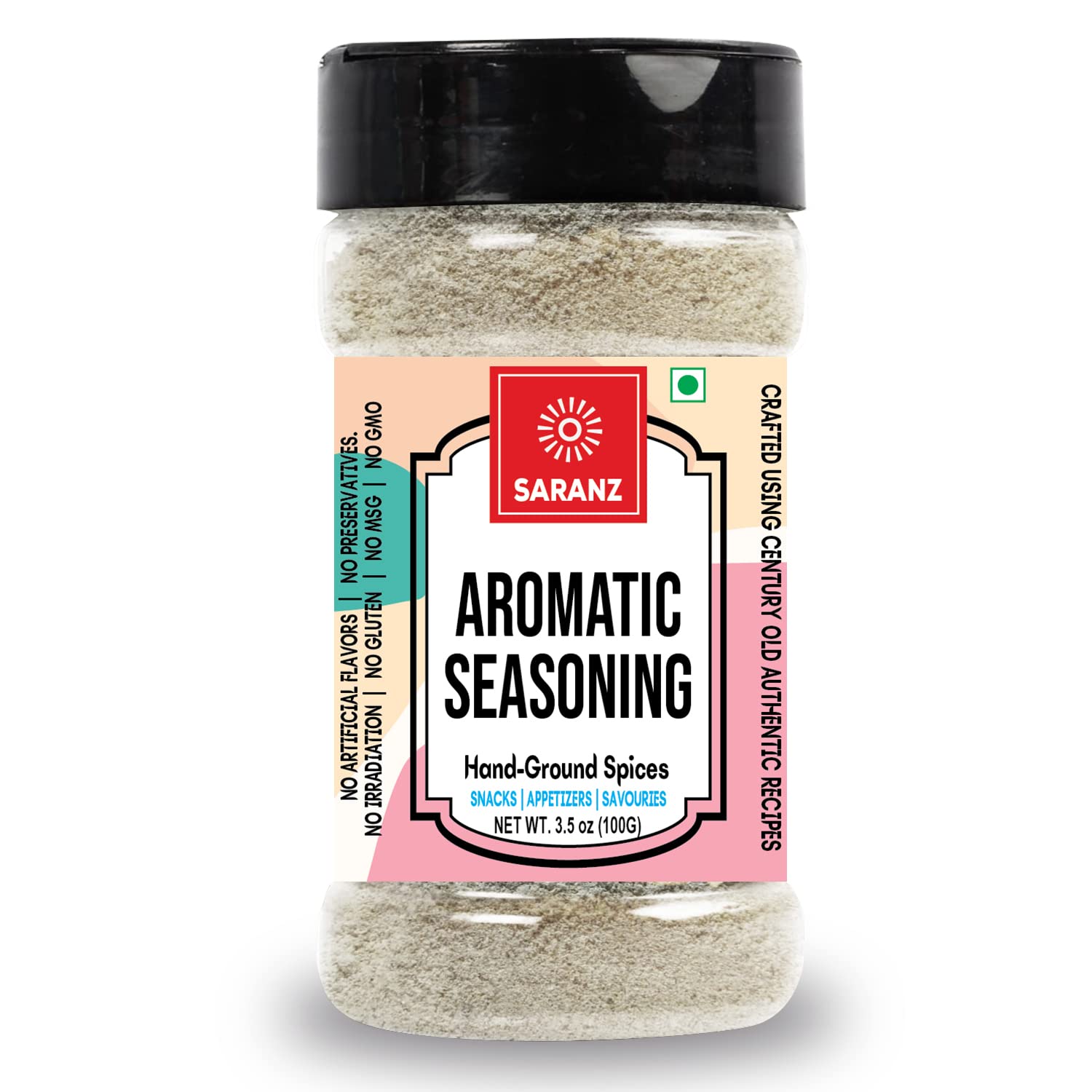 SARANZ Aromatic Powder Mix Exotic Seasoning Perfect for Snacks, Appetizers, Savouries |Used in use in Gravies, Soups, Pasta, Rice and Cream Sauces Seasonings-100 Grams Sprinkler Jar (B09XBFLVN4) Amazon Price History, Amazon Price Tracker