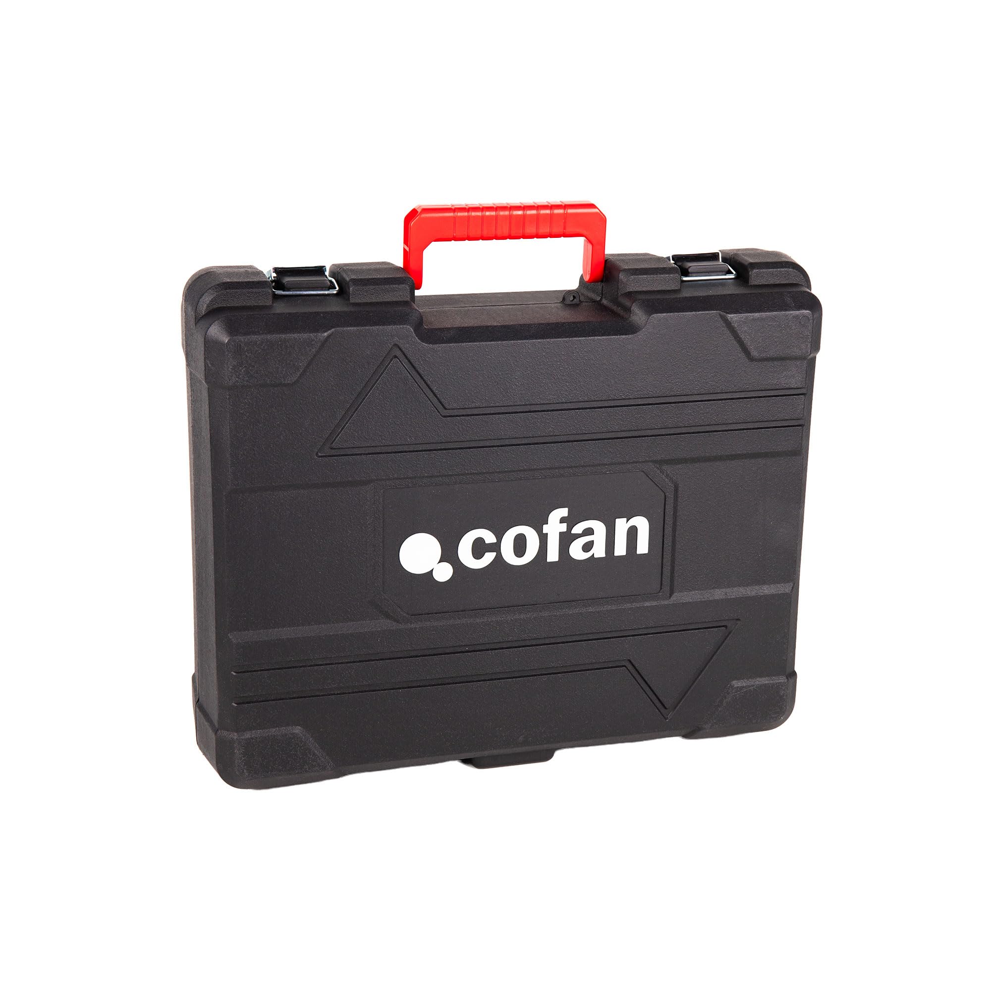 Cofan Taladro percutor y atornillador sin escobillas | 2 velocidades | 22+3 posiciones | Incluye Maletín, Batería Li-Ion de 20 Voltios y 2.0 Ah y Cargador Rápido