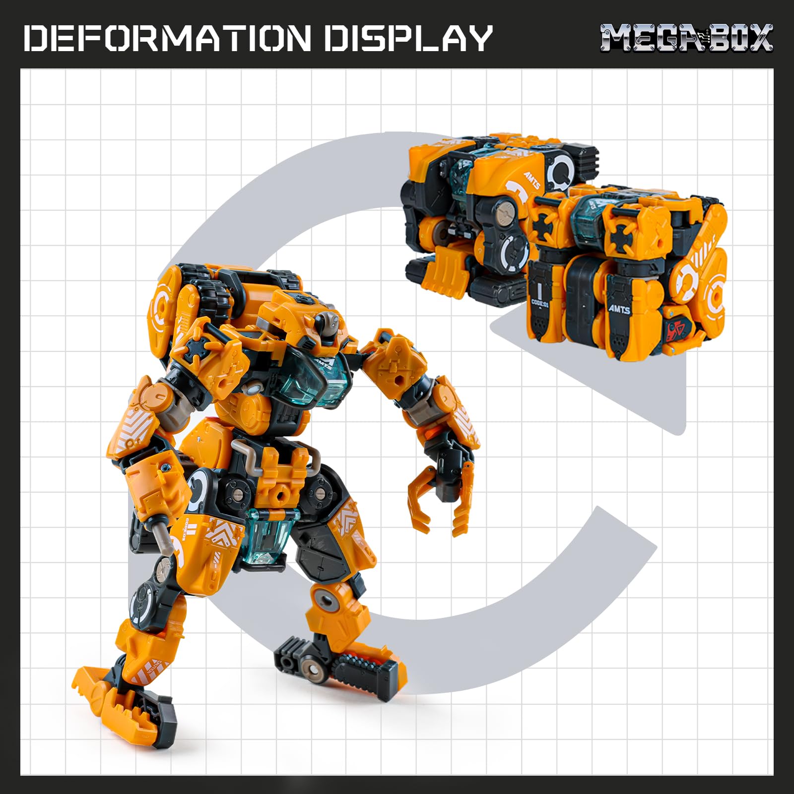 Amazon.co.jp: 52TOYS MEGABOX MB-12 LANDBREAKER 変身フィギュア