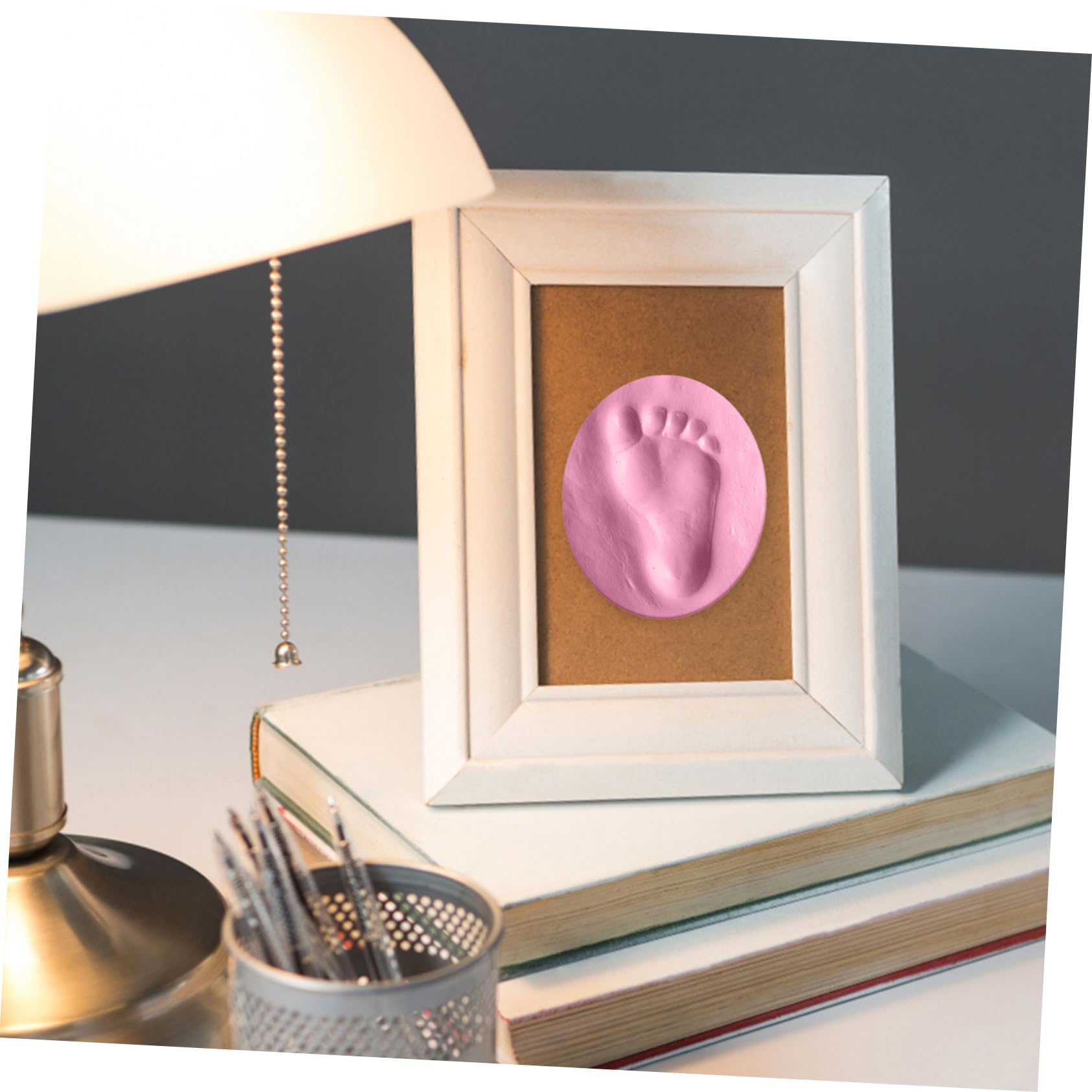 Abaodam Baby Footprint Kit 4pcs Handprint and Footprint Mold Kit Newborn Keepsake Present Set