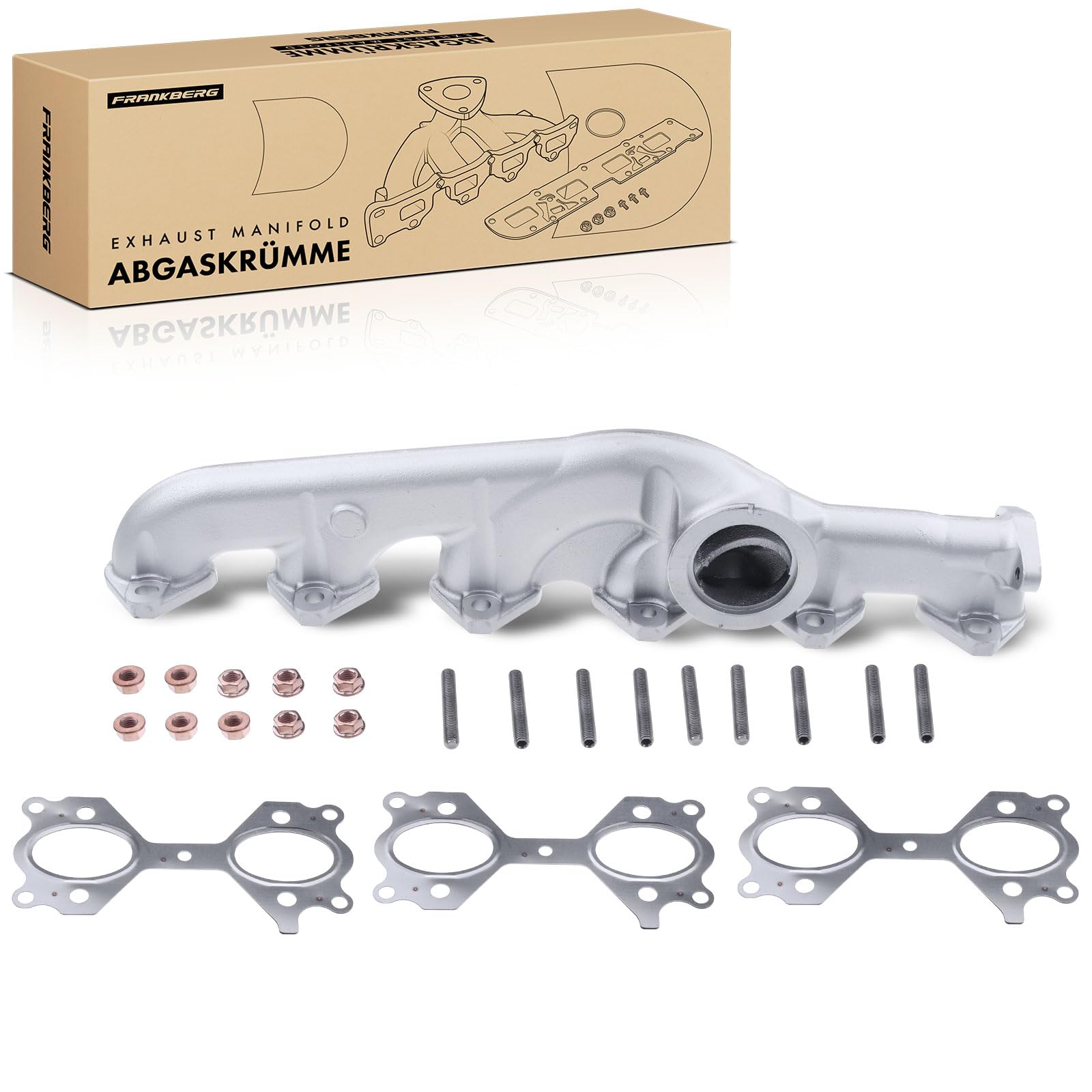 Frankberg Collettore di scarico Collettore Diesel Compatibile con Serie 5 Touring E61 3.0L Serie 5 E60 3.0L Serie 3 Touring E91 3.0L Serie 5 Touring E61 2.5L Serie 3 E90 3.0L Replace# 11627811449