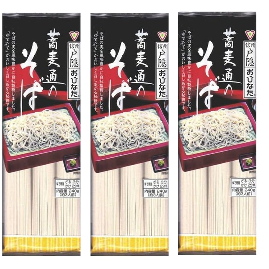 Amazon.co.jp: おびなた 蕎麦通のそば 240g×3袋 蕎麦 信州戸隠