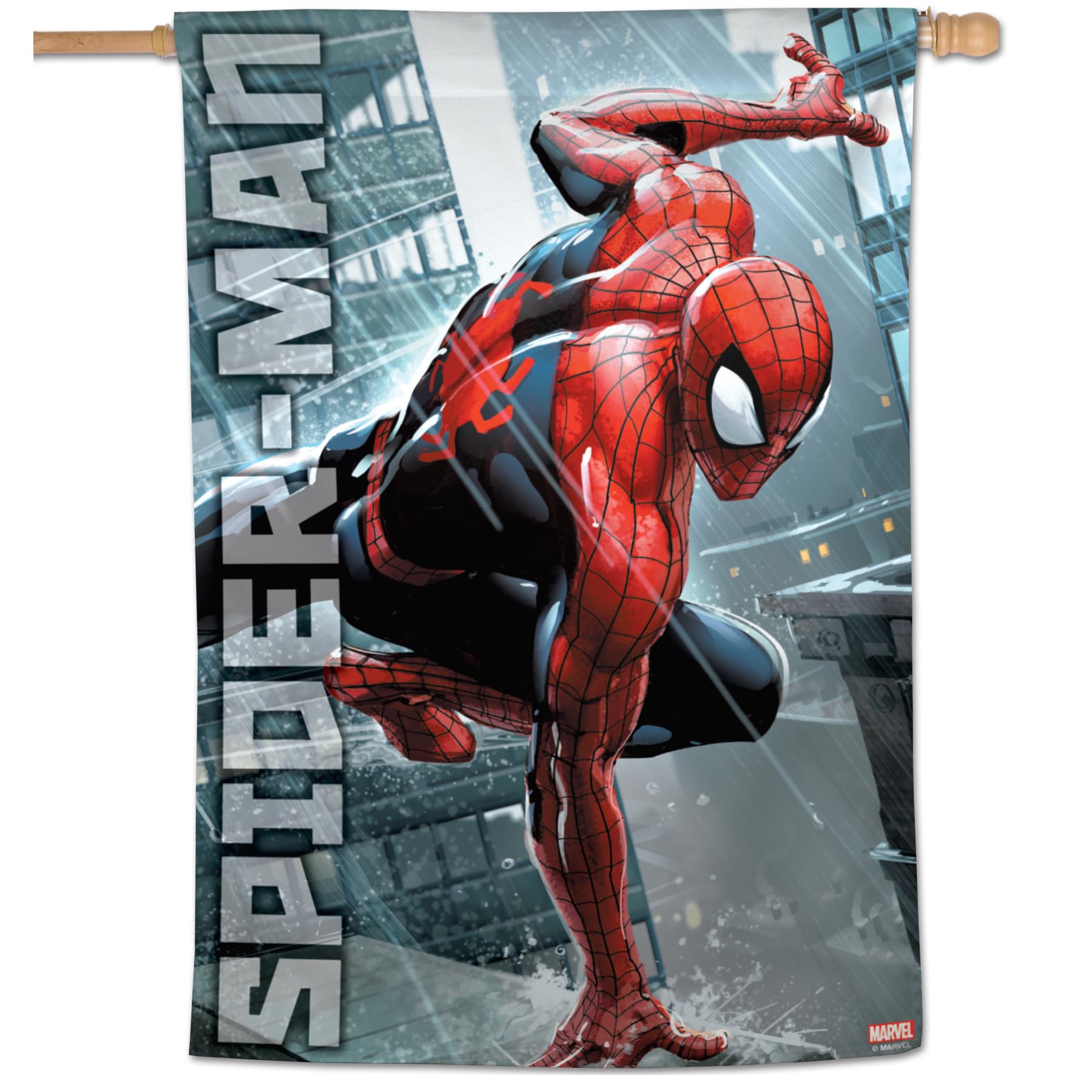 WinCraft Vertikale Flagge, 71,1 x 101,6 cm, Spiderman, Marvel Spiderman