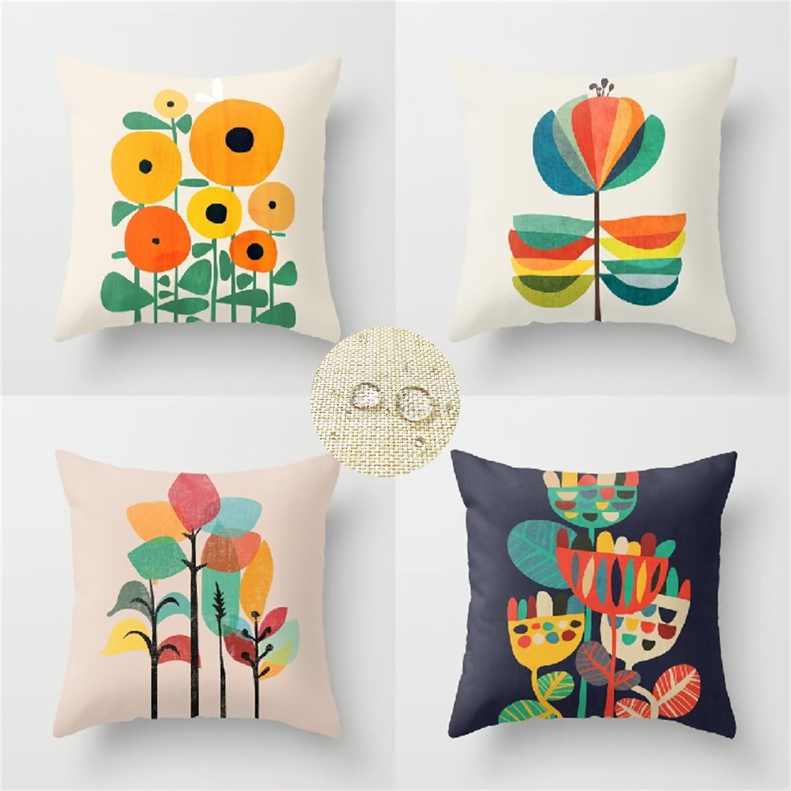 Cuscino Fiore Morbido - Cuscino Seduta Per Divano, Letto O Auto, Peluche Decorativo (40 Cm, Rosa Bianco) - Foto 12