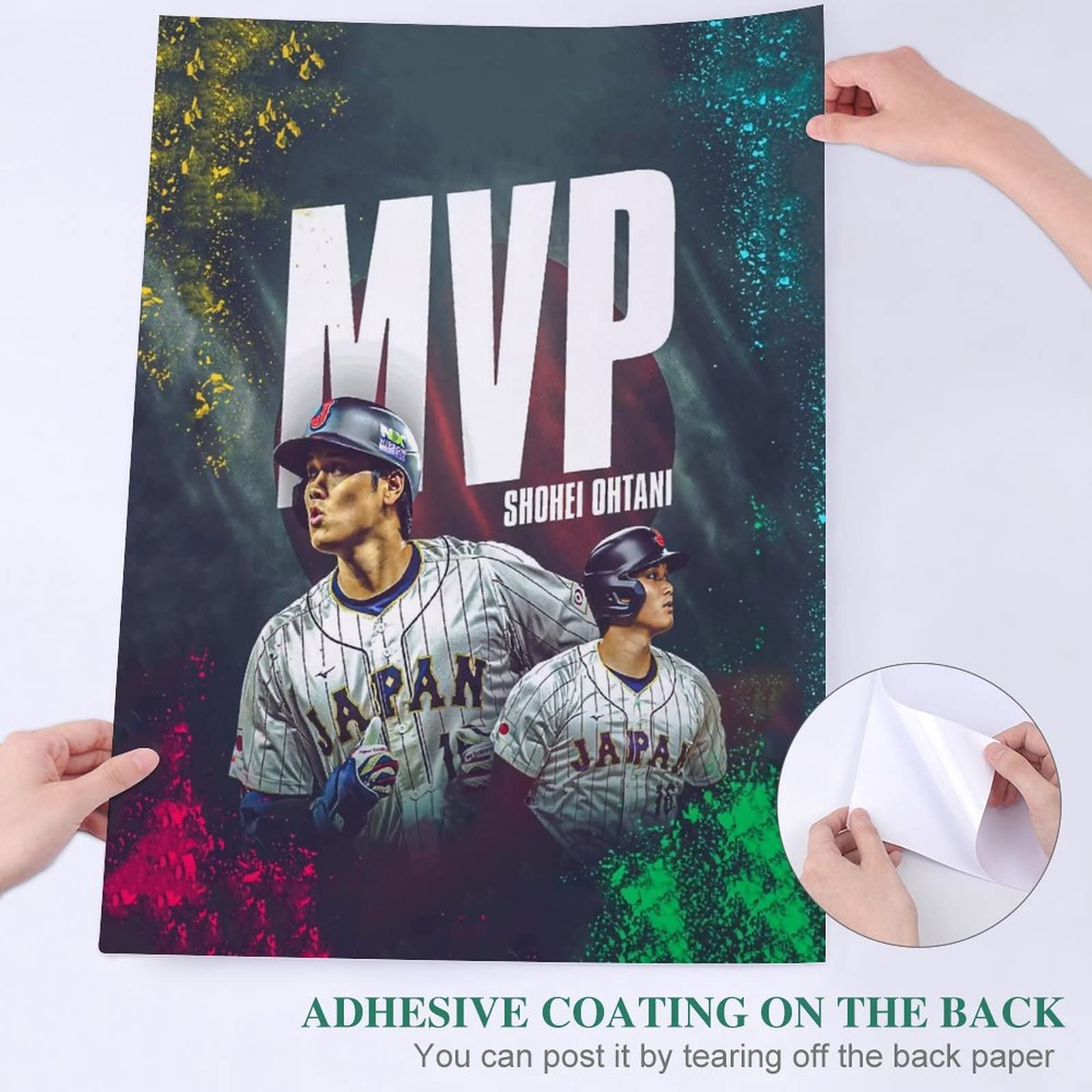 Amazon.co.jp: MVP 大谷 翔平 番號16 ポスター ステッカーポスター