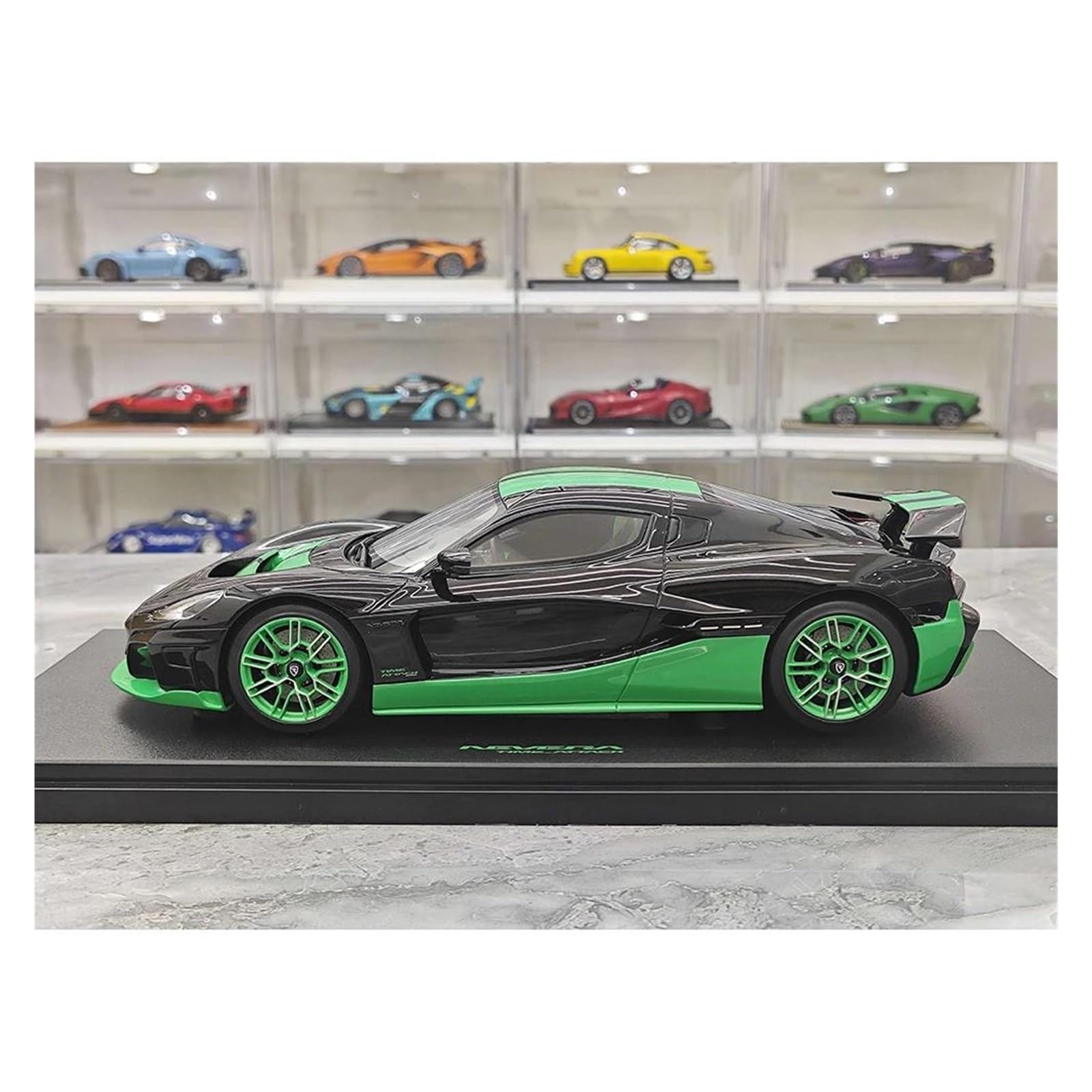 Metallo Scala Replica Resina 1 18 Adatta Per RIMAC NEVERA RECORD GT Spirit Modello Di Auto Statica Simulata Decorazione Per La Casa Hobby Veicoli Giochi Set