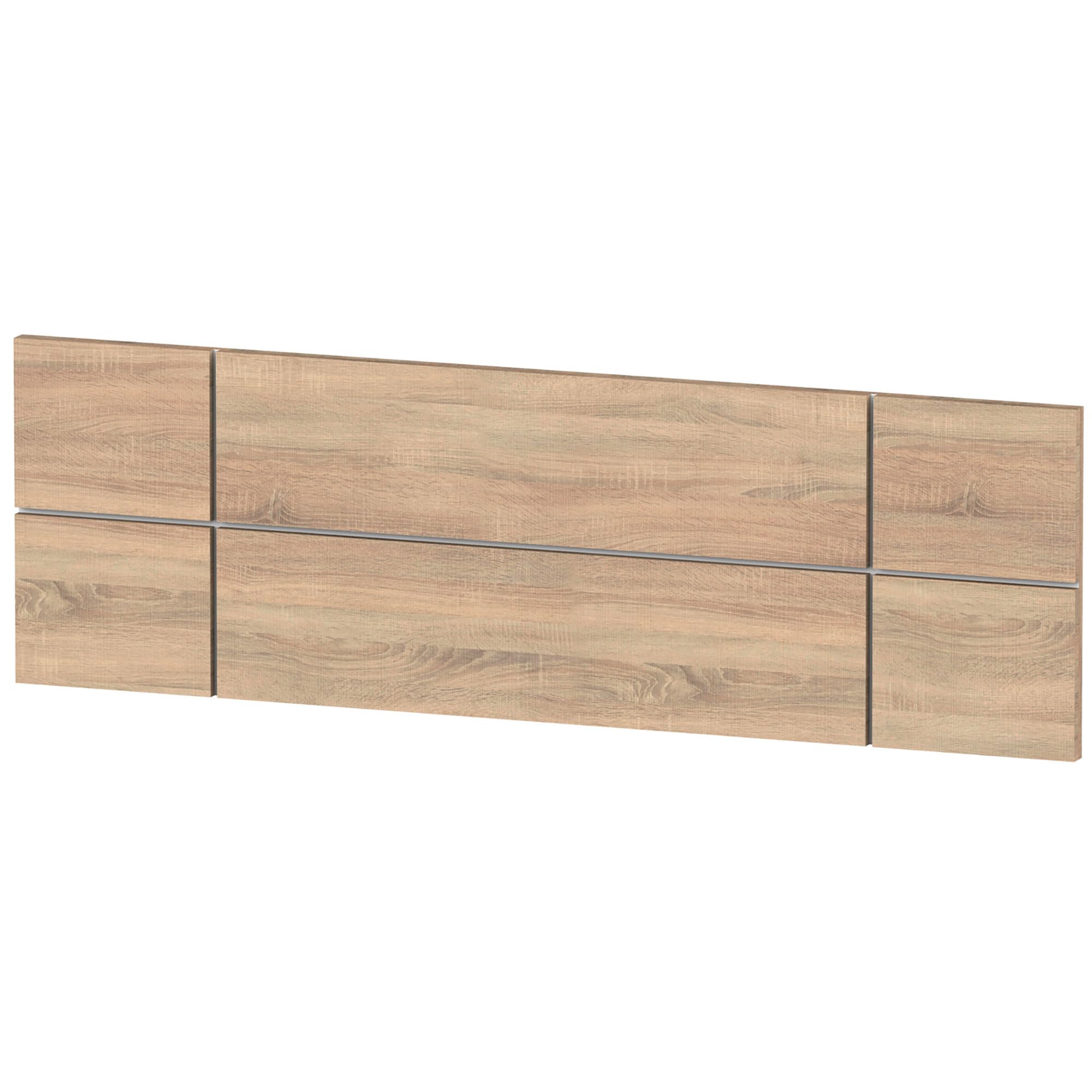 briebe Cabecero Cama Matrimonio160 cm Estilo Nórdico, Cabeceros de Madera Originales, Cabezal Decorativo Natura (Roble Cambrian/Fondo Blanco)