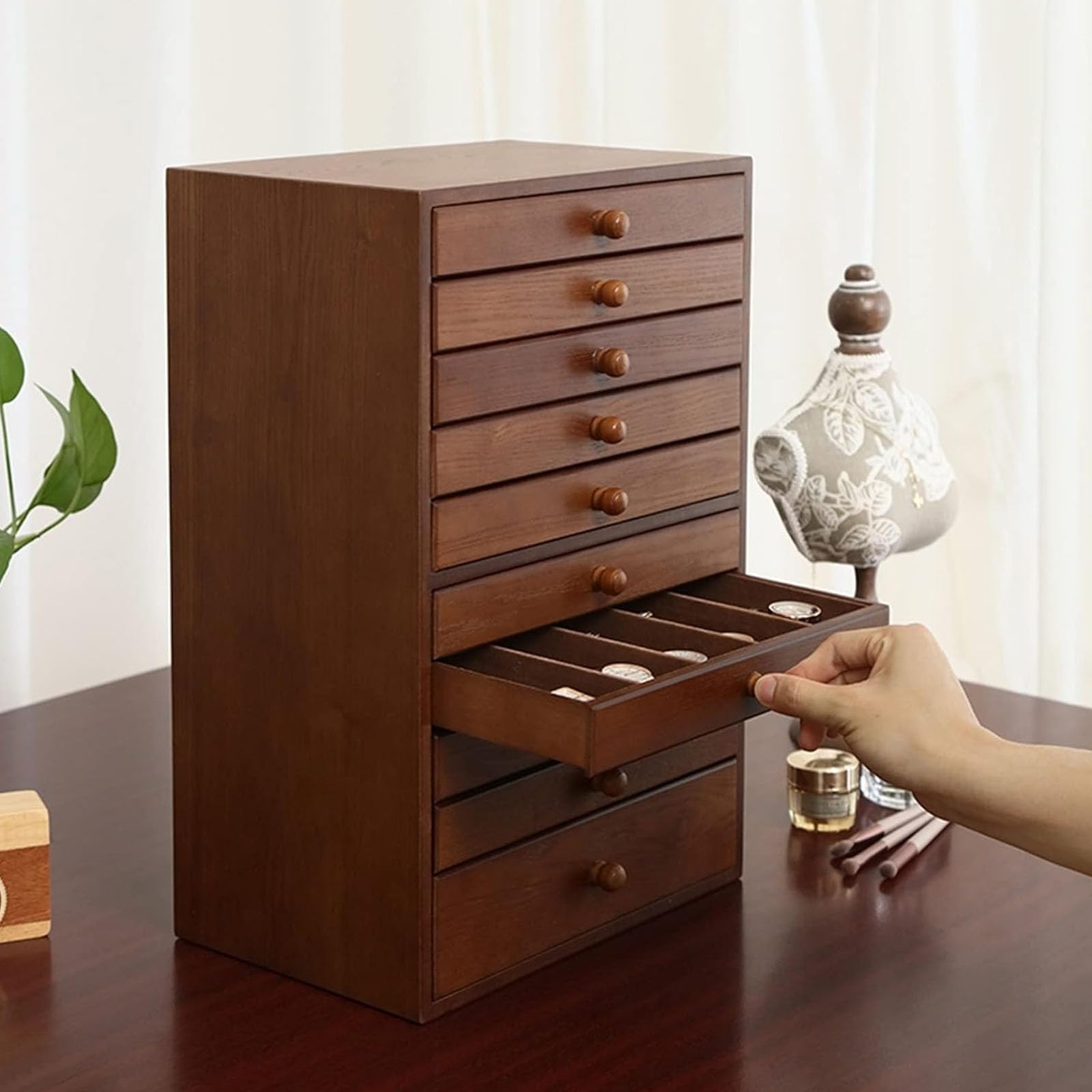 chest style jewelry box organizer padded interior