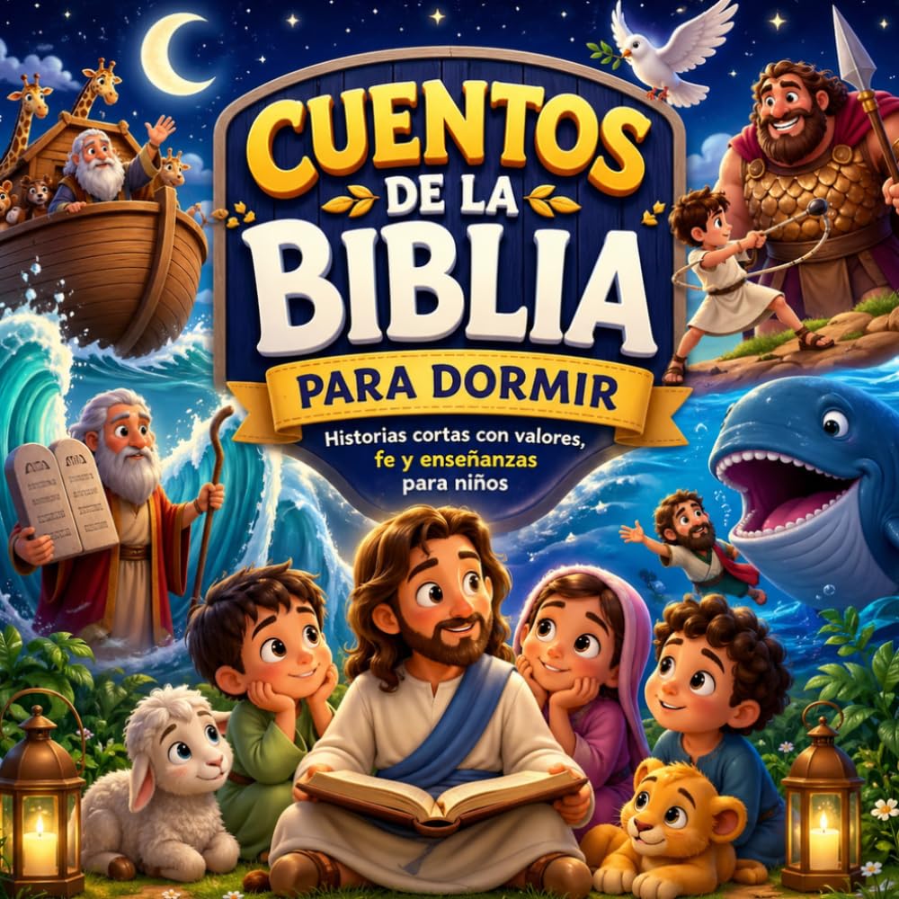 “Cuentos de la Biblia para dormir”: Historias cortas con valores, fe y enseñanzas para niños