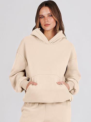 Miniatura 4 de ANRABESS - Conjunto de 2 piezas para mujer, sudadera holgada con capucha, pantalones de chándal, conjunto de moda Y2K, ropa de otoño