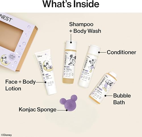 Miniatura 25 de The Honest Company Set de regalo de llegada para bebés Caja de bienvenida para recién nacidos Pañales, toallitas, cuidado personal, crema