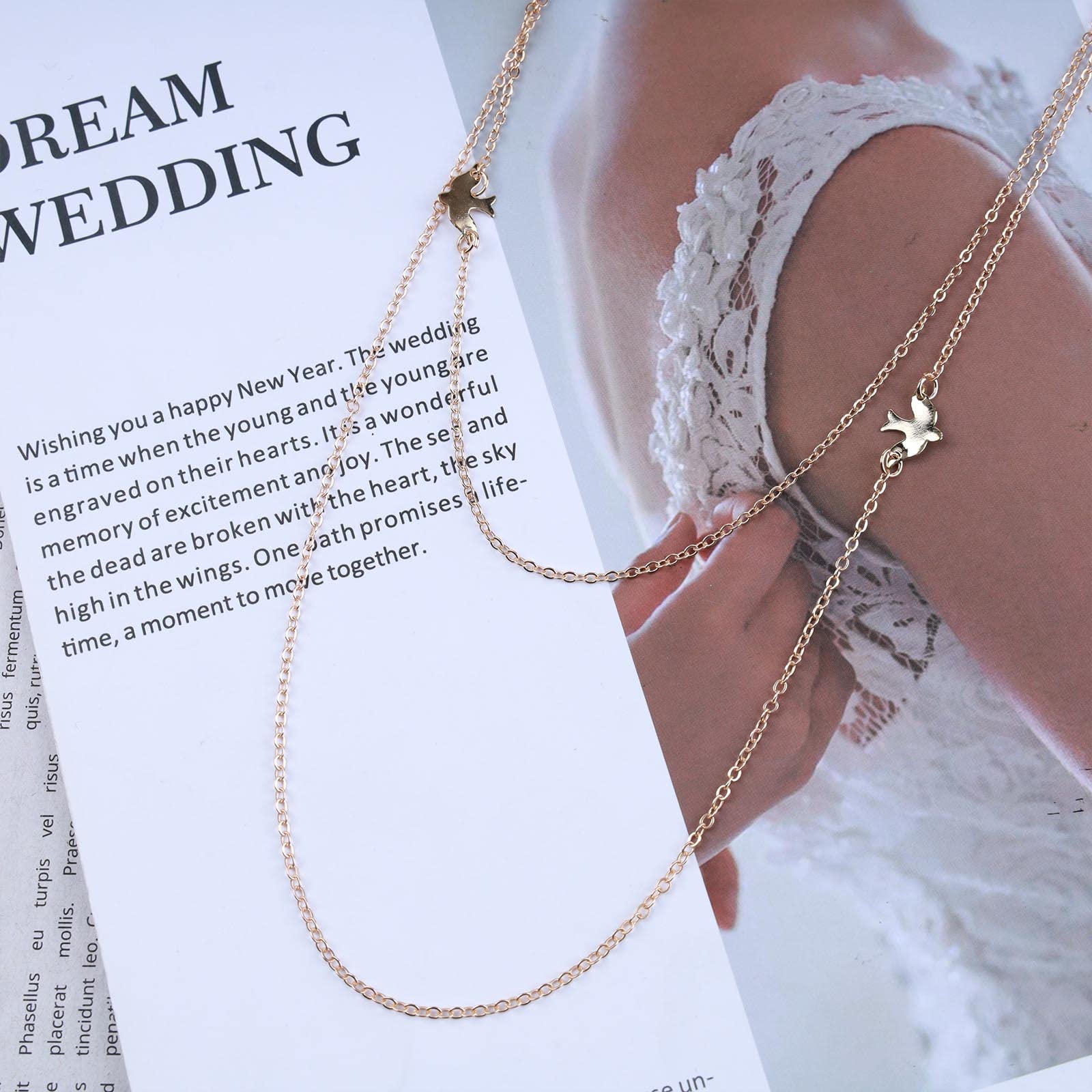 Collana girocollo a forma di uccello – Collana di perle con colomba in argilla polimerica – Gioielli minimalisti fatti a mano – Regalo per lei – Gioielli della pace - Italia