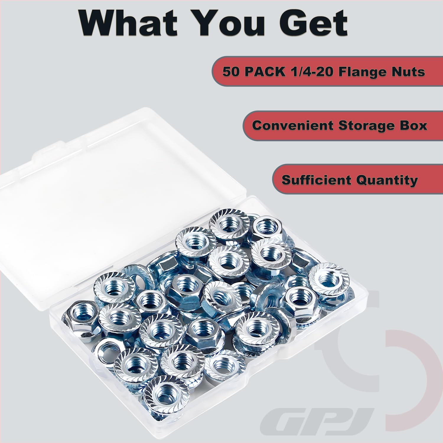 1/4-20 Serrated Flange Nuts - Automotive & DIY -4