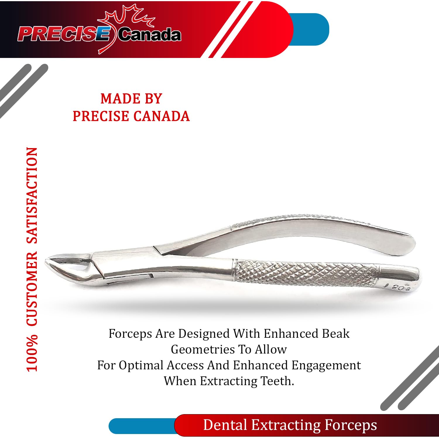 PRECISE CANADA: Set of 3 Dental EXTRACTING Forceps #150S Dental Extraction Instruments