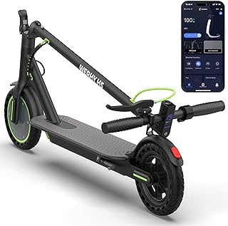 Electric Scooter, 350W/500W Powerful Motor, 19/22 MPH Max Speed, 28/25/23/15 Miles Range, Lightweight Foldable E-Scooter with Dual Braking Systems, Smart APP