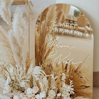 Personalisiertes Goldspiegel-Willkommensschild für Hochzeitsempfänge und neue Heimdekoration Fügen Sie die Namen des Brautpaars Hochzeitszeit und gute Wünsche hinzu