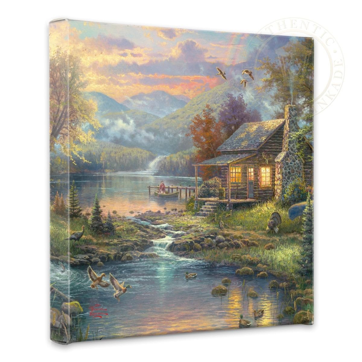 Thomas Kinkade Nature's Paradise - 14" x 14" Gallery Wrapped Canvas