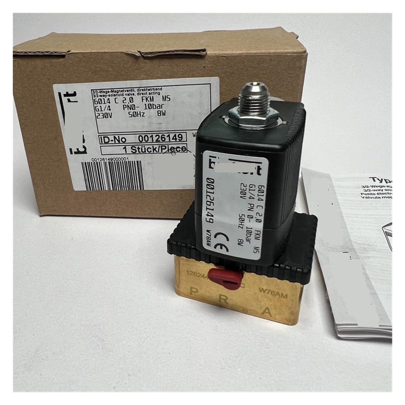 solenoidventile 00126149 6014 Magnetventil