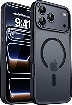 CACOE Case for iPhone 17 Pro with Camera Protection, Compatible with MagSafe, Shockproof, Scratch-Resistant, Magnetic Back Mobile Phone Case for iPhone 17 Pro, Translucent