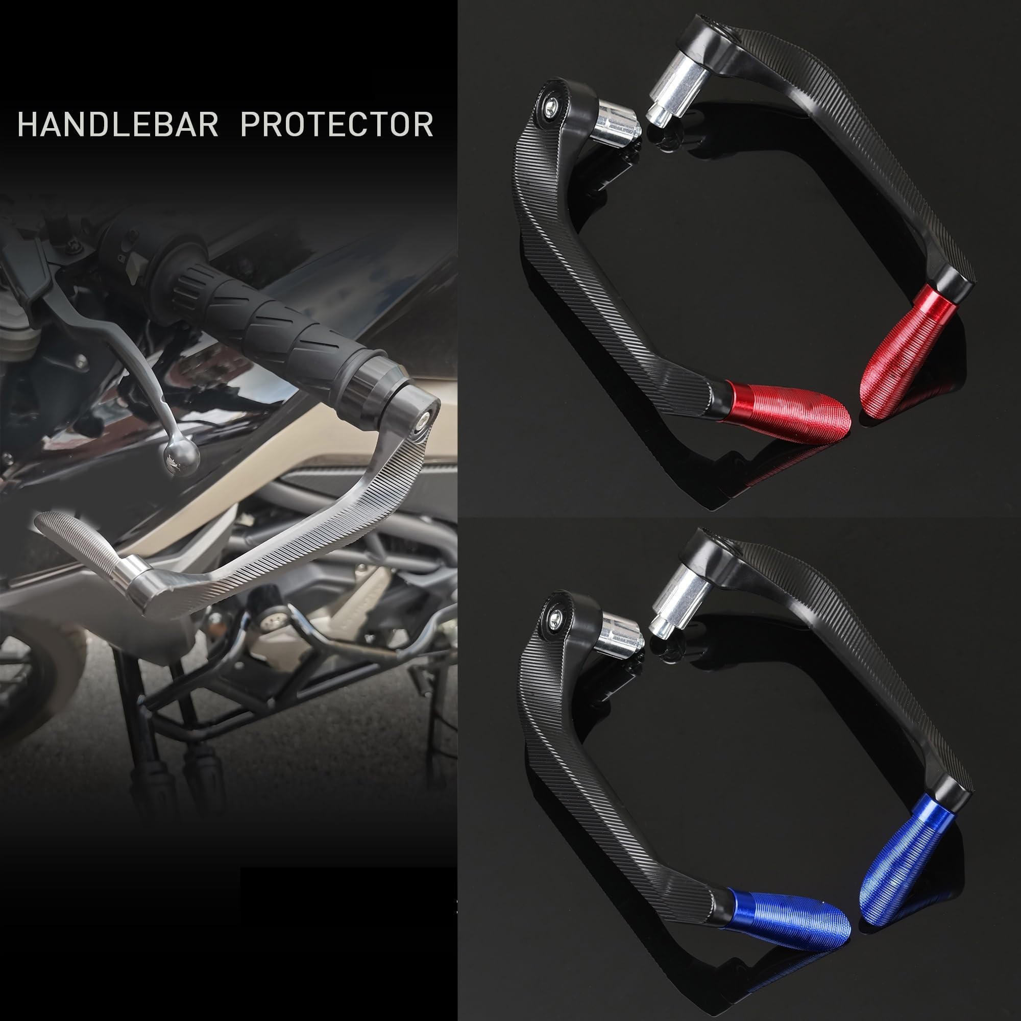 Moto per LONCIN per VOGE 650 500 300 DS 650DS 500DS 300DS CNC Manubrio in Alluminio Paramani Leva Bar End Protezione della Mano Protezione Accessori (Color : Titanium)