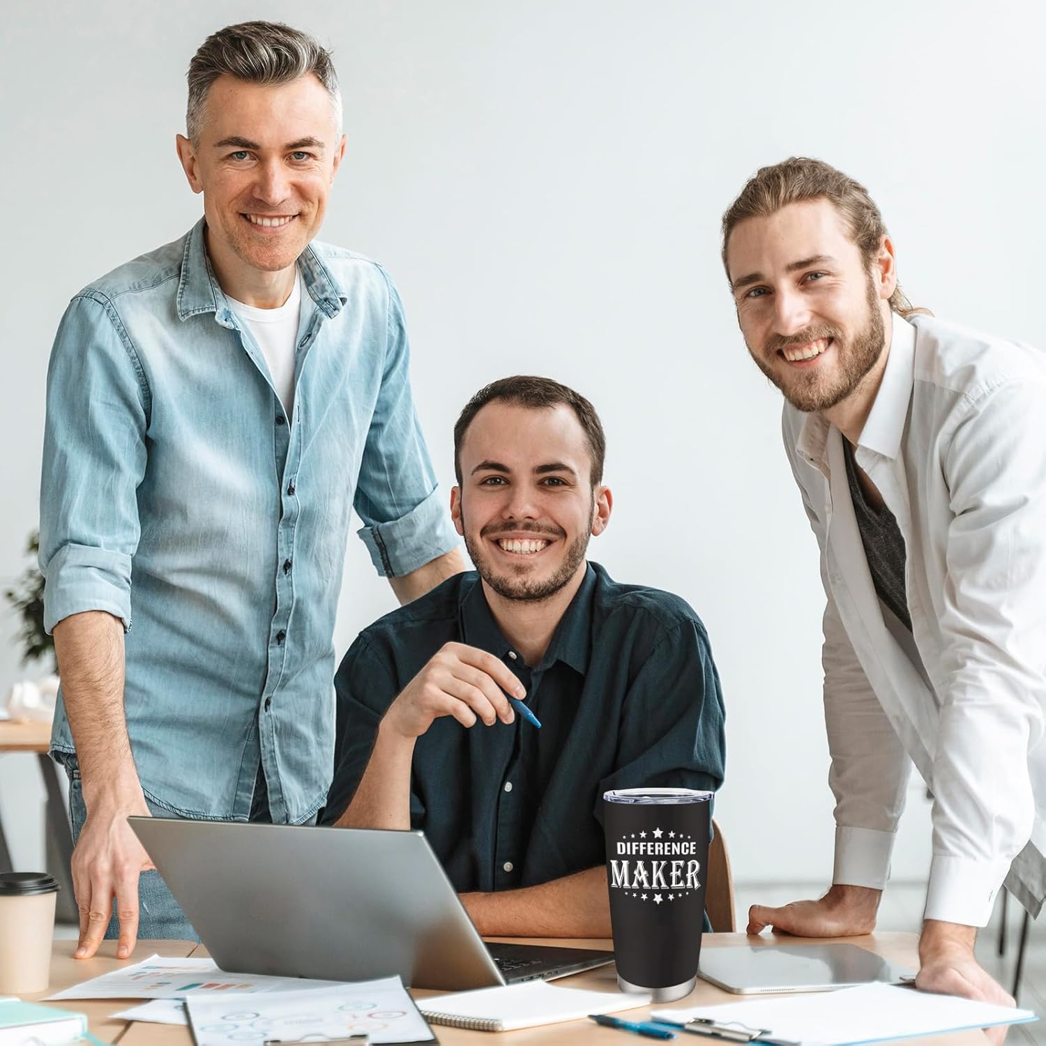 Difference Maker Tumbler, Thank You Gifts for Men Women, Employee Appreciation Gift, Work Anniversary, Farewell, Christmas, Birthday Gift for Coworkers, Teacher, Nurses, Boss, Employee 20oz Tumbler - Image 6