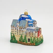 A Bit of Britain Neuschwanstein Castle - Polish Blown Glass Christmas Ornament - coolthings.us