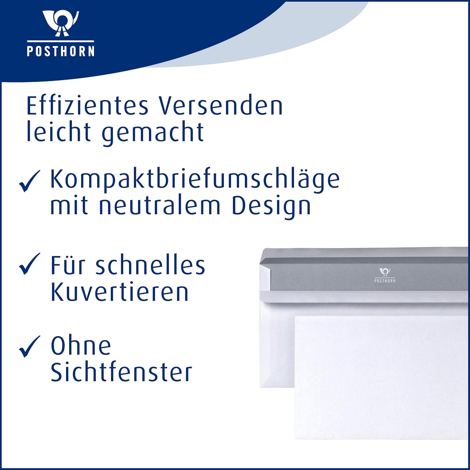 Post 01239144 DIN Long Envelope Press + (mm) 80 g White Self Adhesive Pack of 1000