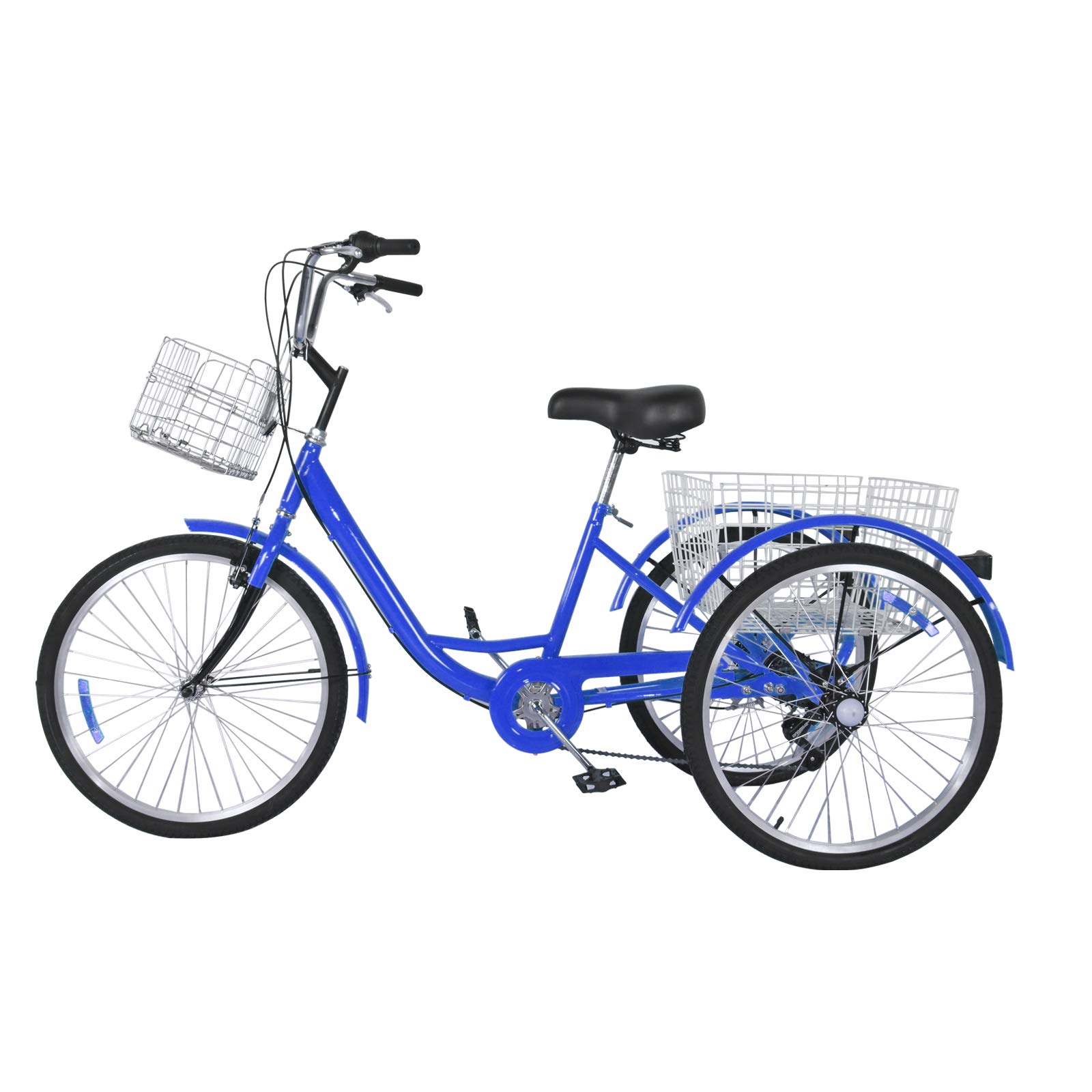 Buy Adult Tricycles 7 Speed, Adult Trikes 24 inch 3 Wheel Bikes, Three