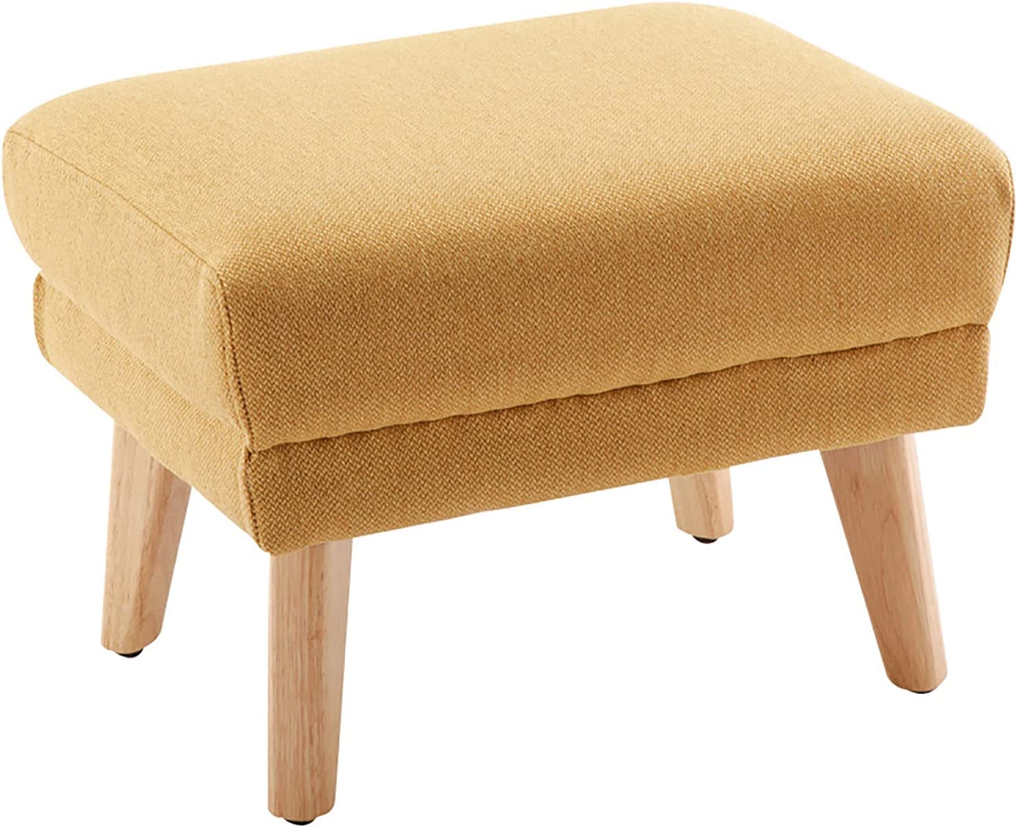 Repose-pieds en coton et lin pour coin lecture de chambre